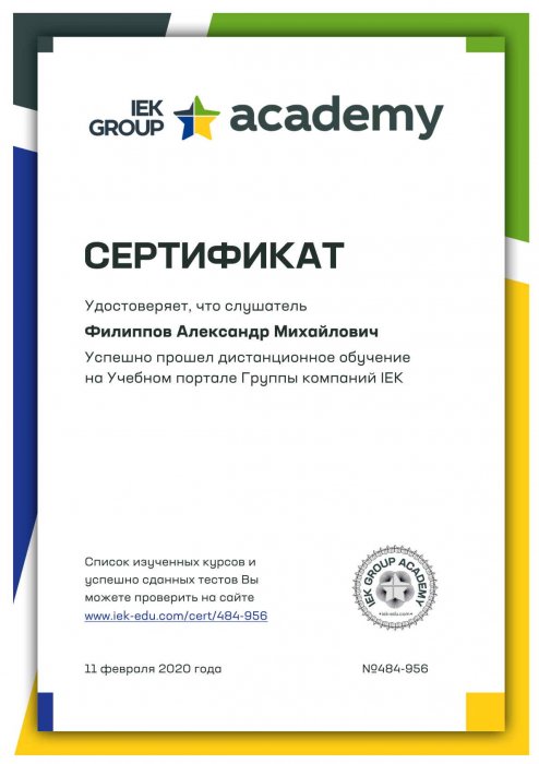 IEK Group Academy (Филиппов Александр)